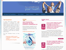 Tablet Screenshot of fondation-urgo.com